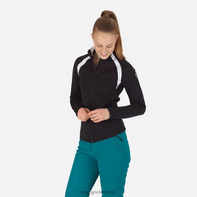 Rossignol Tops Women Aerial Full-Zip Fleece Black 62R6R709