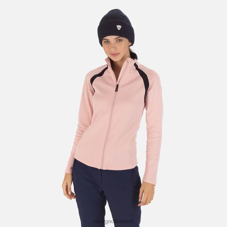Rossignol Tops Women Aerial Full-Zip Fleece Powderpink 62R6R725