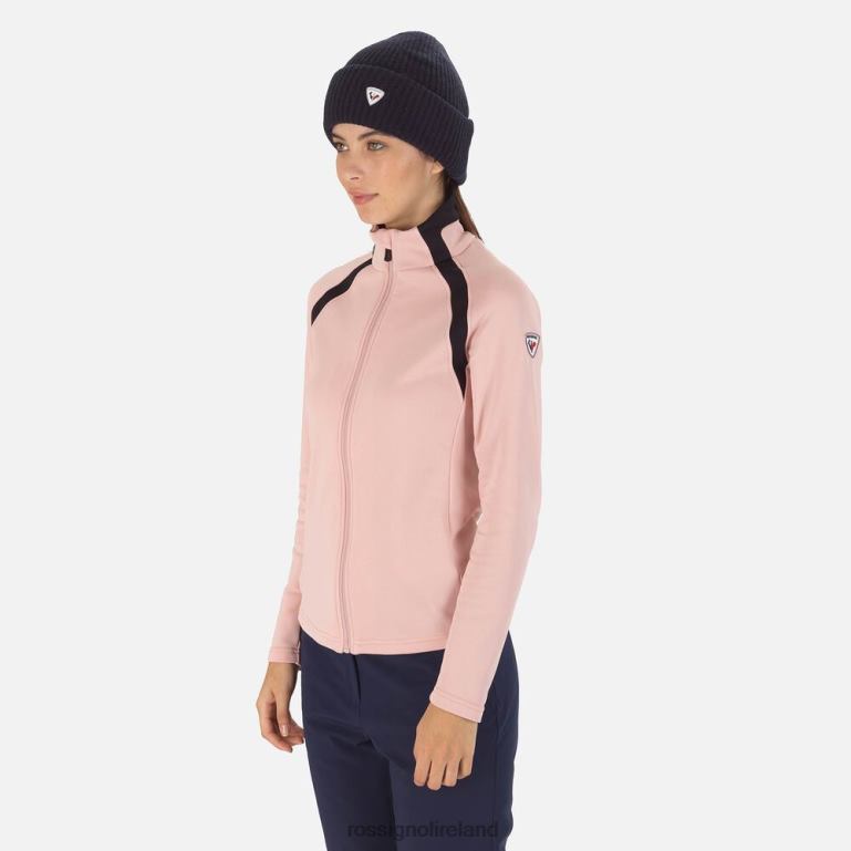 Rossignol Tops Women Aerial Full-Zip Fleece Powderpink 62R6R725