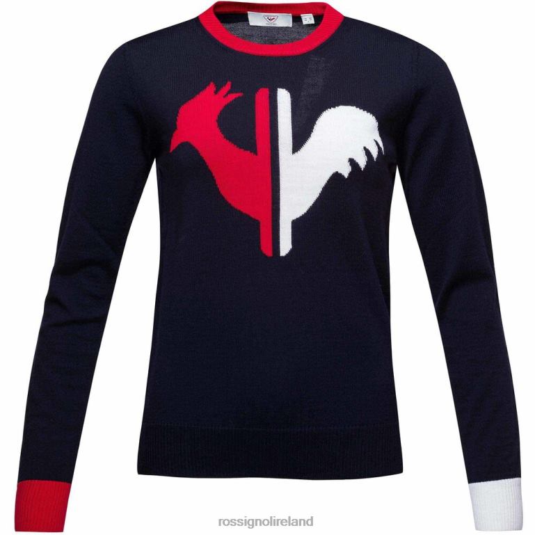 Rossignol Tops Women Alya Round Neck Sweater Darknavy 62R6R977