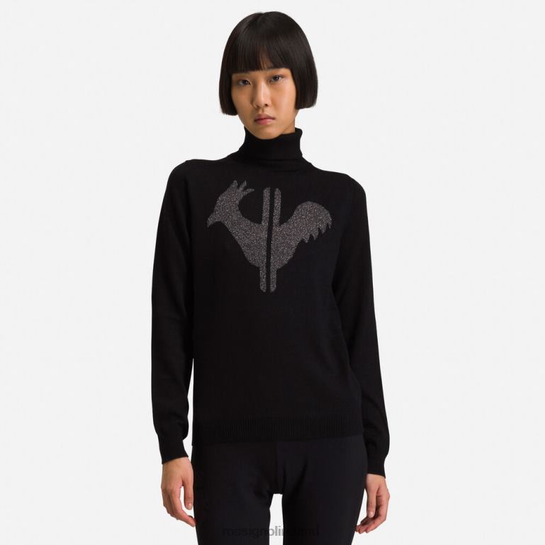Rossignol Tops Women Classique Roll Neck Sweater Black 62R6R849
