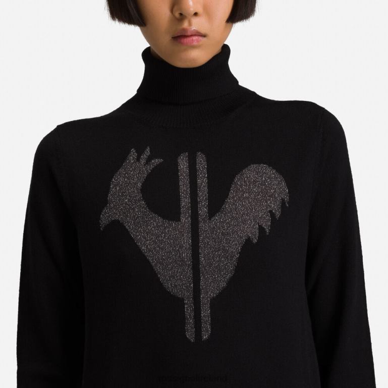 Rossignol Tops Women Classique Roll Neck Sweater Black 62R6R849
