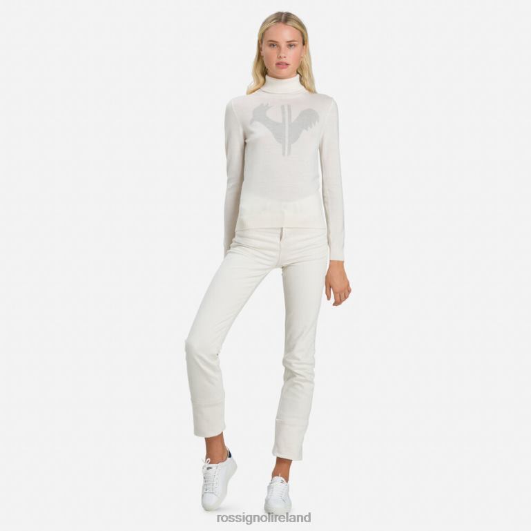Rossignol Tops Women Classique Roll Neck Sweater White 62R6R864