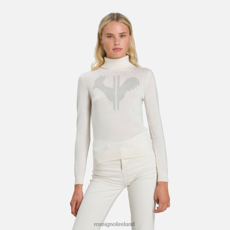 Rossignol Tops Women Classique Roll Neck Sweater White 62R6R864