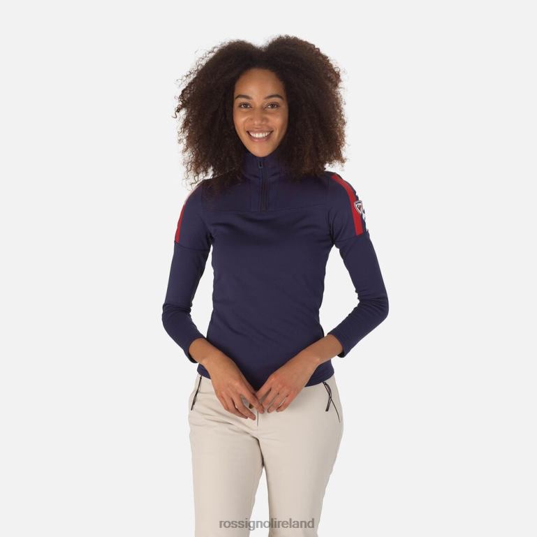 Rossignol Tops Women Experience Half-Zip Top Darknavy 62R6R1082