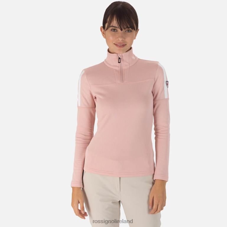 Rossignol Tops Women Experience Half-Zip Top Powderpink 62R6R1032