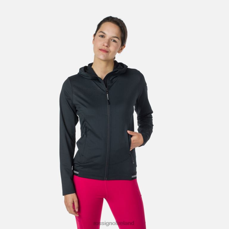 Rossignol Tops Women Full-Zip Eco Hoodie Black 62R6R893