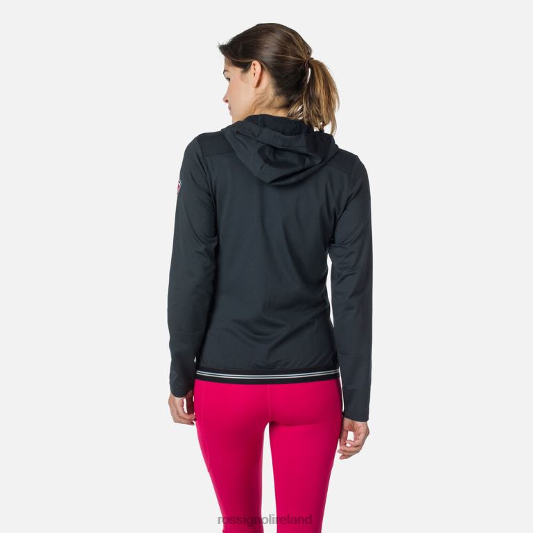 Rossignol Tops Women Full-Zip Eco Hoodie Black 62R6R893