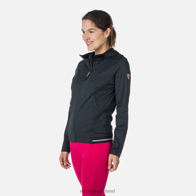 Rossignol Tops Women Full-Zip Eco Hoodie Black 62R6R893
