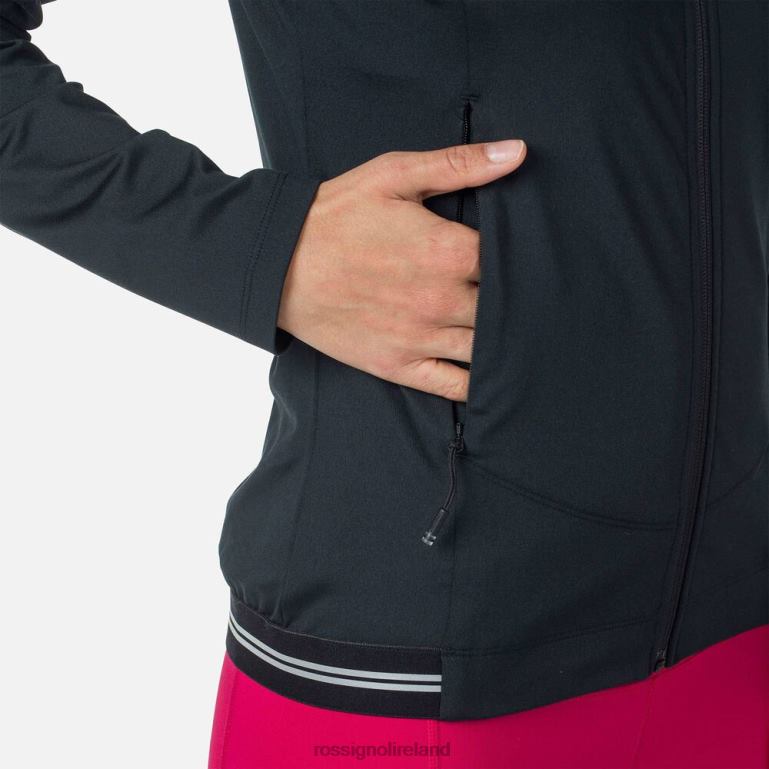 Rossignol Tops Women Full-Zip Eco Hoodie Black 62R6R893