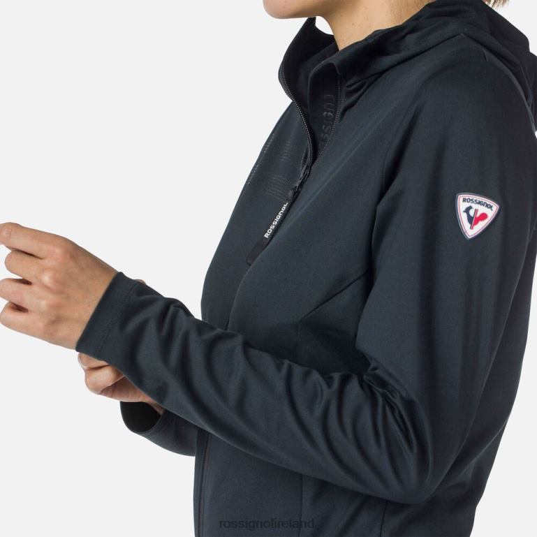 Rossignol Tops Women Full-Zip Eco Hoodie Black 62R6R893