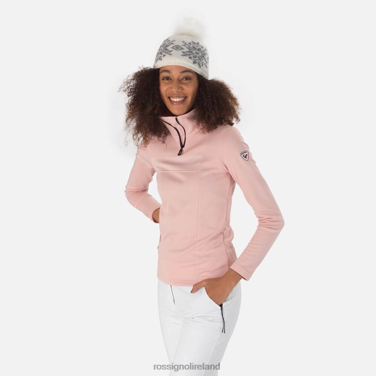 Rossignol Tops Women Resort Half-Zip Top Powderpink 62R6R1026