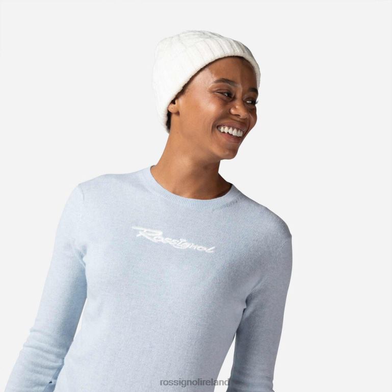 Rossignol Tops Women Signature Knit Sweater Glacier 62R6R904
