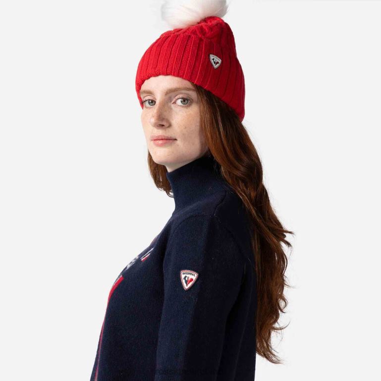 Rossignol Tops Women Victoire Turtleneck Knit Sweater Darknavy 62R6R938