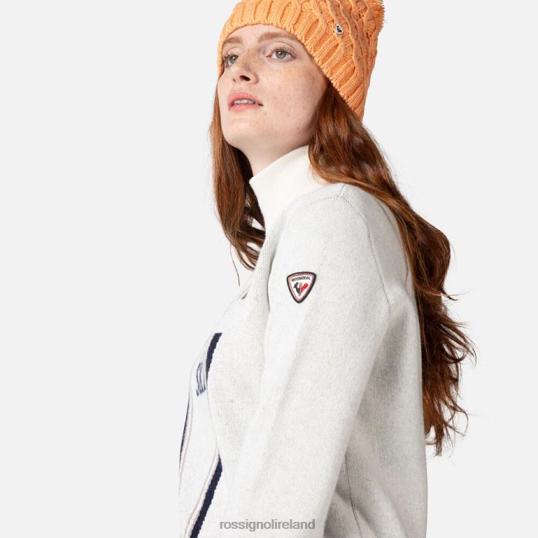 Rossignol Tops Women Victoire Turtleneck Knit Sweater White 62R6R1119