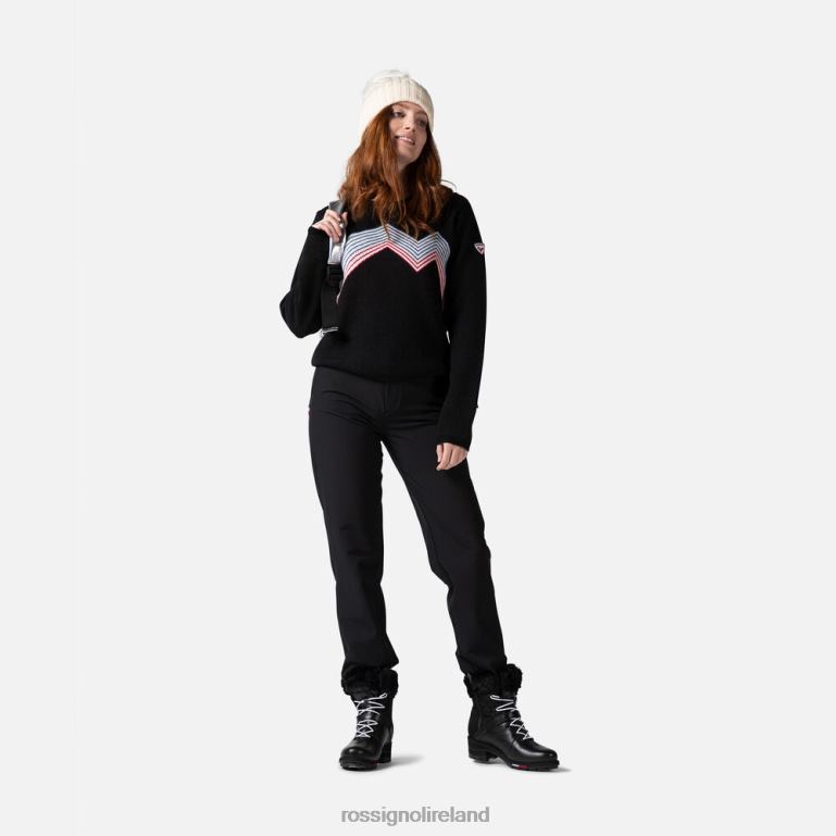 Rossignol Tops Women Mountain Round Neck Top Black 62R6R903