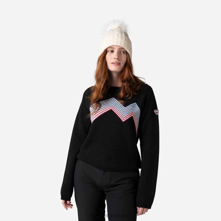 Rossignol Tops Women Mountain Round Neck Top Black 62R6R903