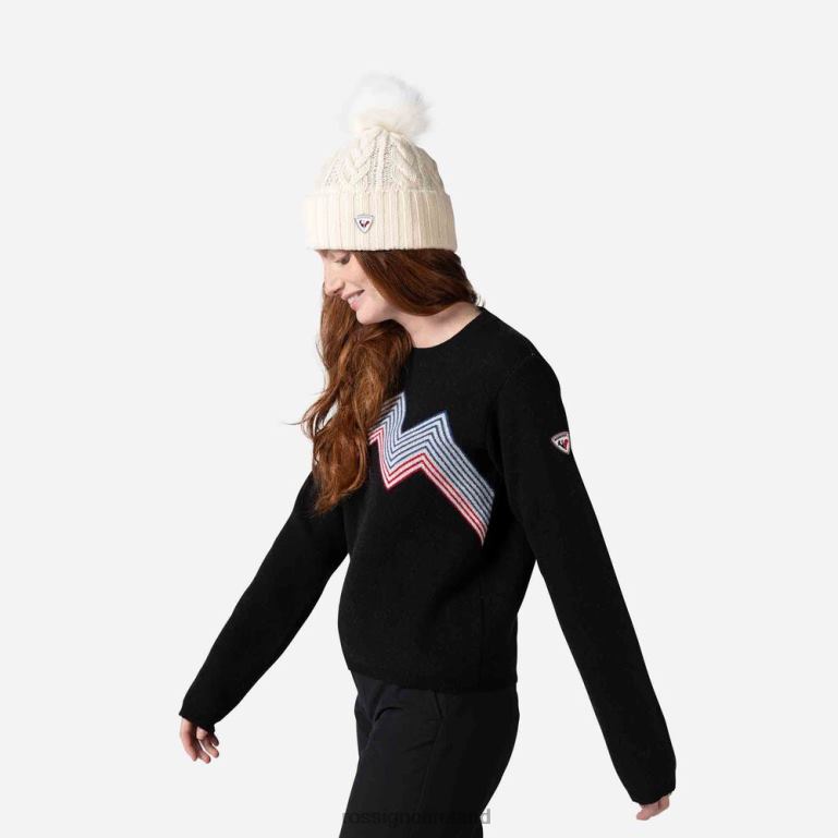 Rossignol Tops Women Mountain Round Neck Top Black 62R6R903