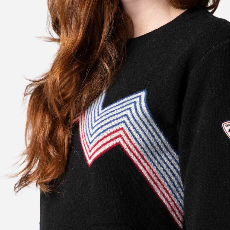 Rossignol Tops Women Mountain Round Neck Top Black 62R6R903