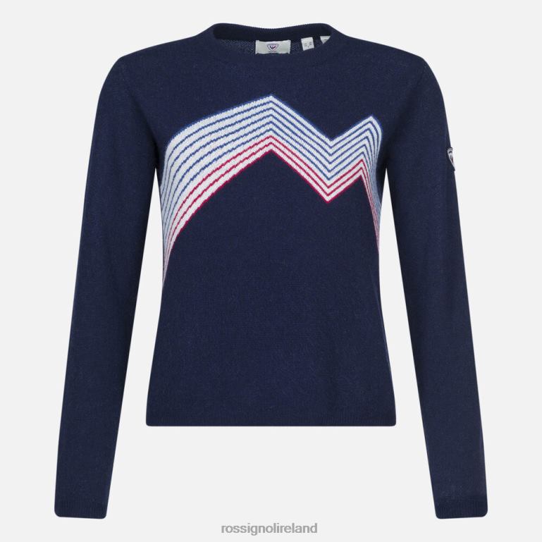 Rossignol Tops Women Mountain Round Neck Top Darknavy 62R6R885