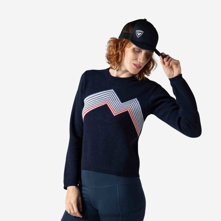 Rossignol Tops Women Mountain Round Neck Top Darknavy 62R6R885