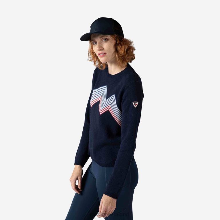 Rossignol Tops Women Mountain Round Neck Top Darknavy 62R6R885