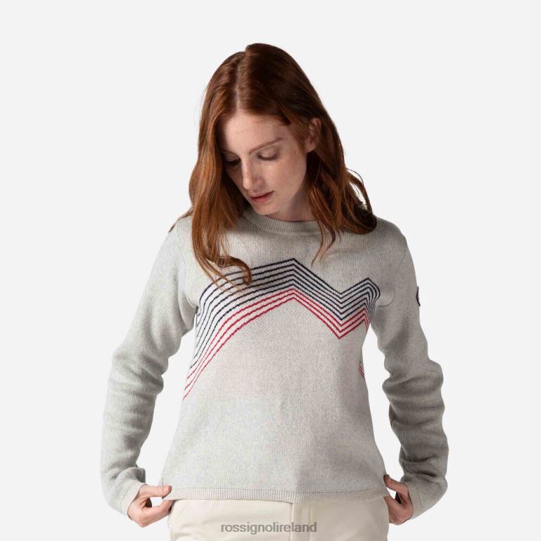 Rossignol Tops Women Mountain Round Neck Top Fog 62R6R859