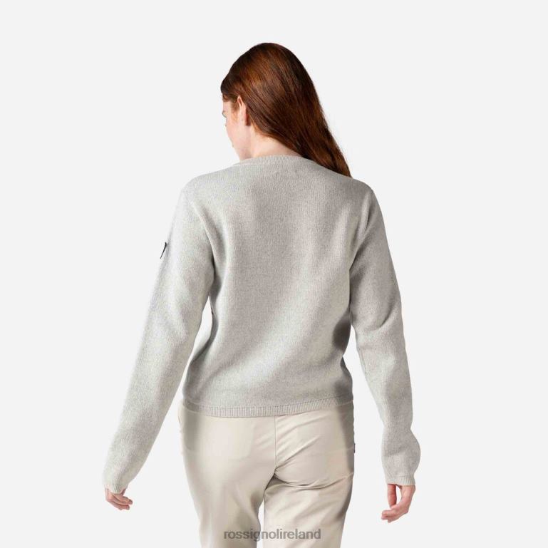 Rossignol Tops Women Mountain Round Neck Top Fog 62R6R859